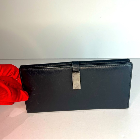 Black Gucci Leather Wallet
